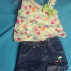 YOUNG HEARTS set for girl / conjunto para niña size 12 montes