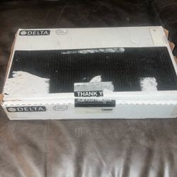 Delta Ara Matte Black Widespread Bathroom Faucet — Open Box (Never Installed)