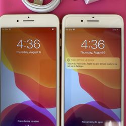 Factory unlocked apple iphone 8 plus 64 gb , store warranty $200 each 