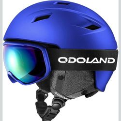 Odoland Ski Helmet, Snowboard Helmet for Men, Women & Youth - Shockproof/Windproof Gear for Skiing