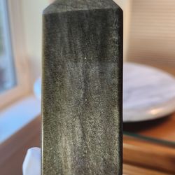 1.2 LB (558g) Golden Obsidian Tower Quartz Crystal 