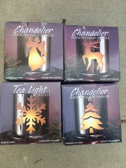Christmas tea light candle holders