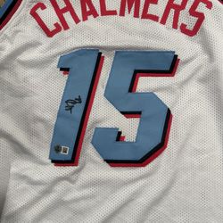 Signed Mario Chalmers Jersey Becket Coa