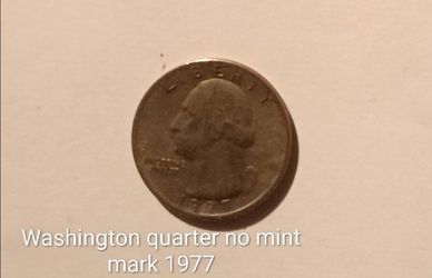 Rare-1977 Quarter with  no mint mark