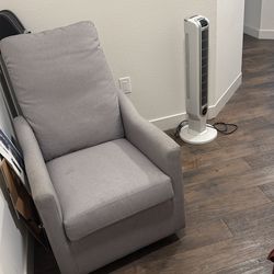 Swivel chair and fan