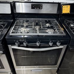 Whirlpool Stainless steel 5 burner range stove 