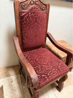 2 Hand carved Spanish chairs