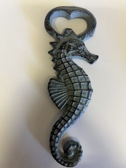Seahorse Bottle Opener Cast Iron 