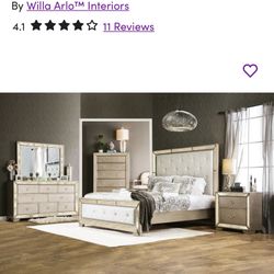champagne bed room set 
