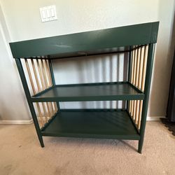 Green changing table 