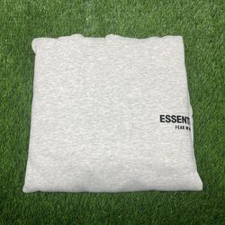 FEAR OF GOD ESSENTIALS ‘LIGHT OATMEAL’ • SMALL • BAND NEW