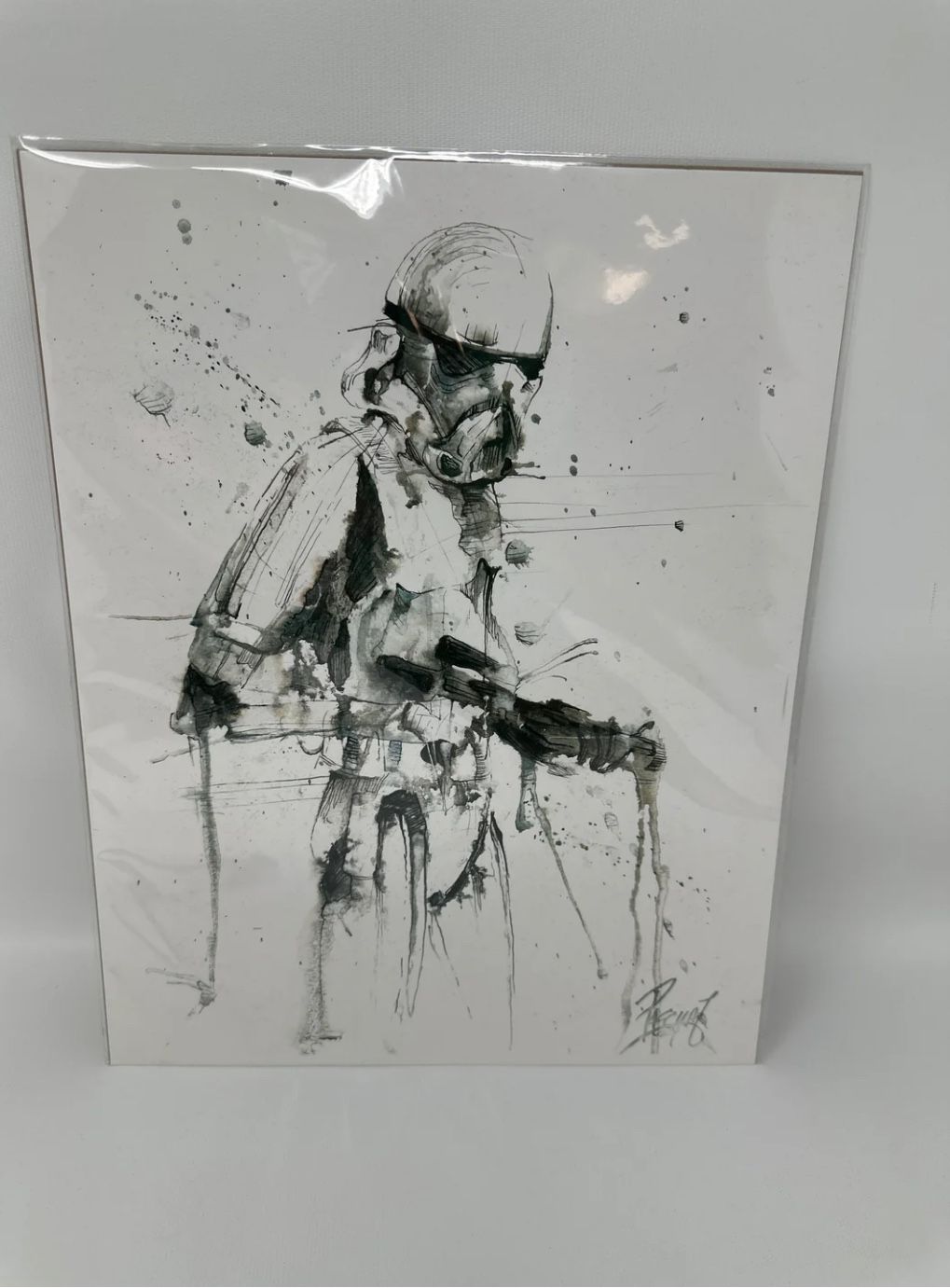 Storm Trooper Watercolor Painting Geoff Pascual Star Wars