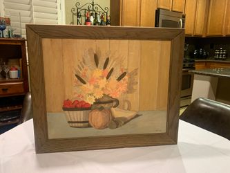 Canvas painting flowers