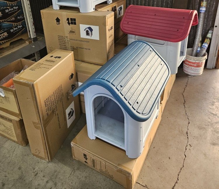Dog House With Color Roof