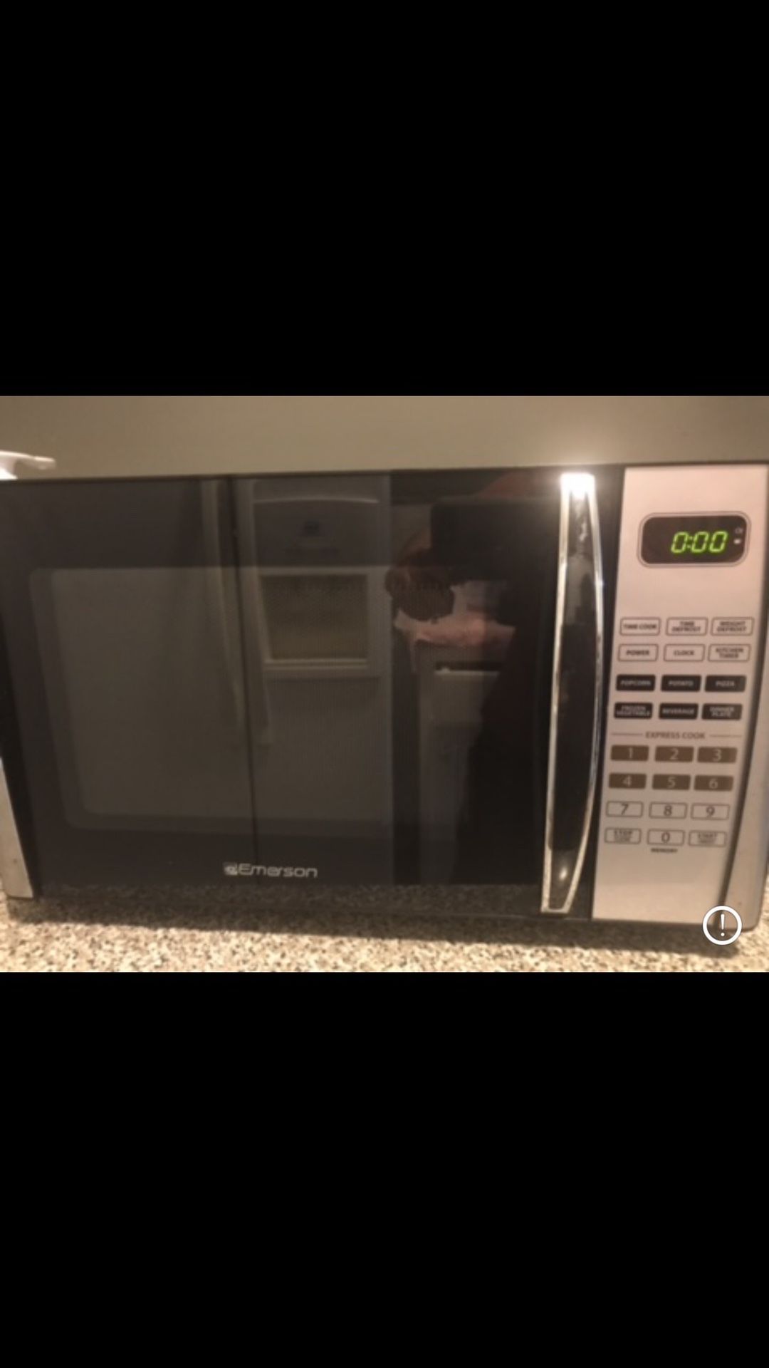 Stainless Steel Microwave Used Like New