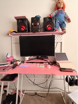 Pink Gaming Desk