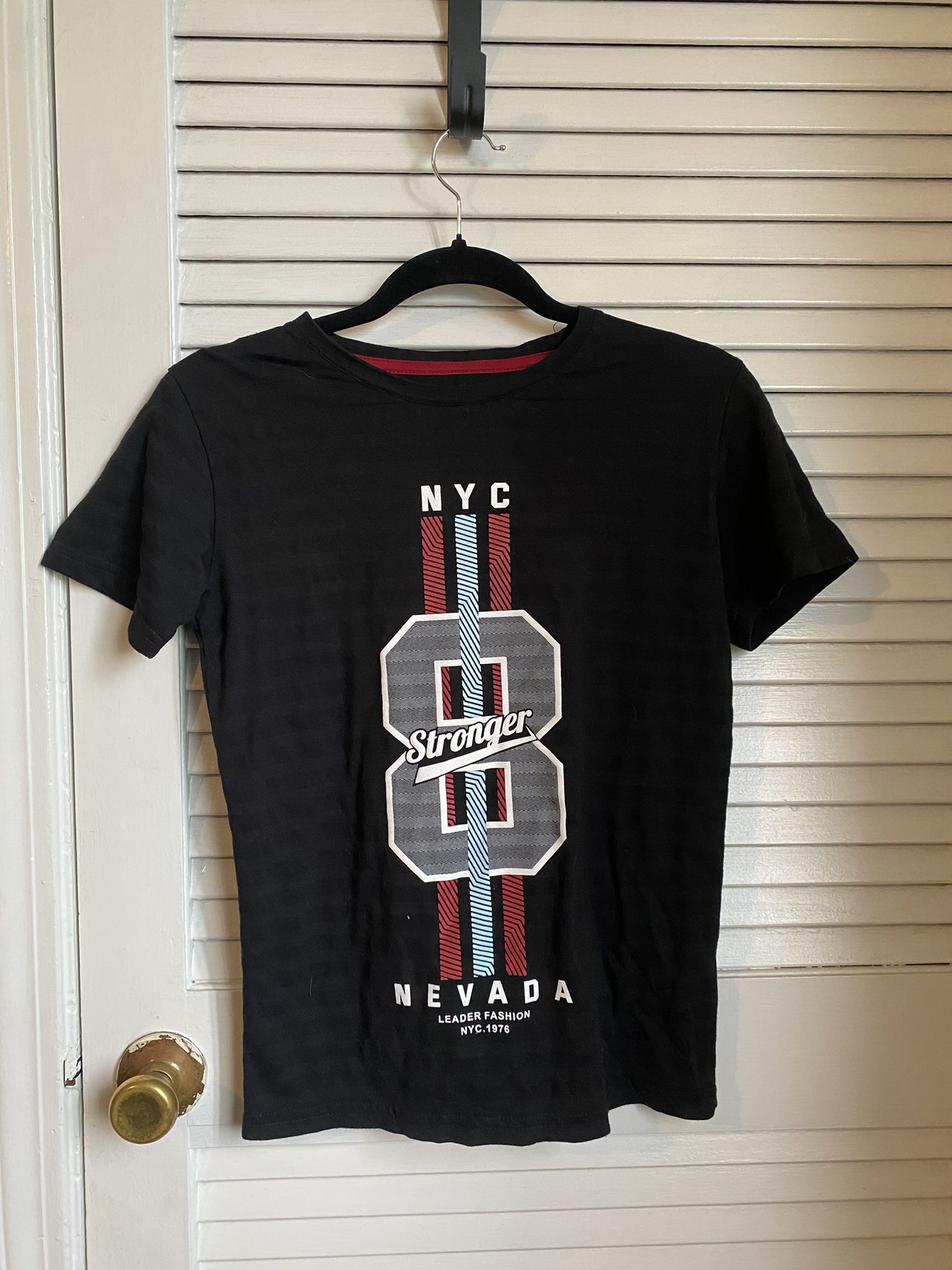 Black Graphic T-Shirt with NYC Nevada Design