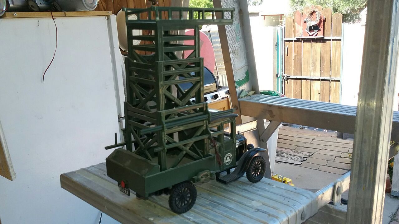 Old truck extension ladder