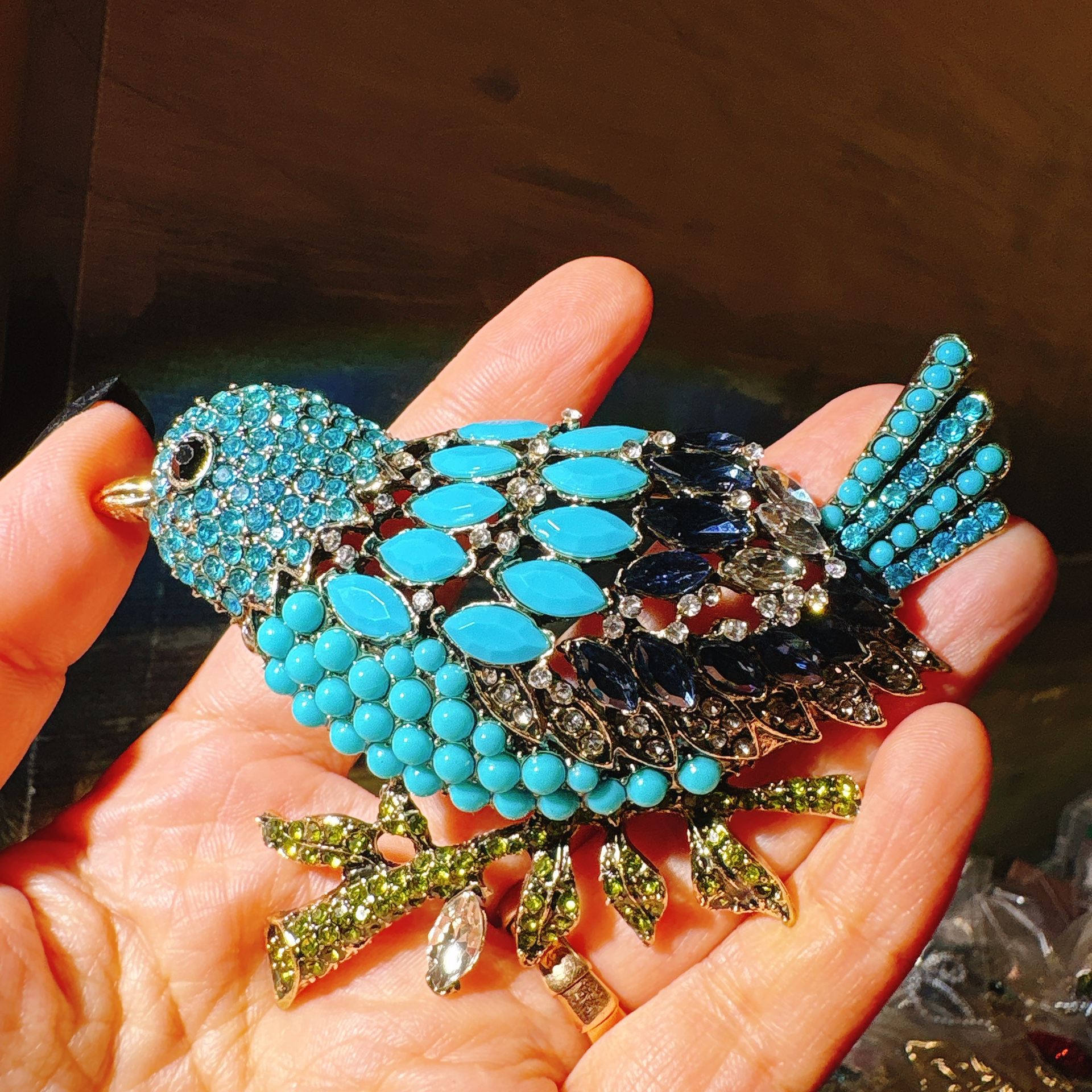 Statement Large Lucky Bird Brooch