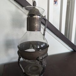 Antique Coffee/Tea Carafe With Optional Silver Stand 