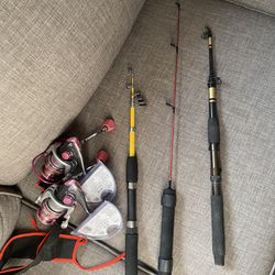 Mini Fishing Poles And 3 Reels for Sale in Clackamas, OR - OfferUp