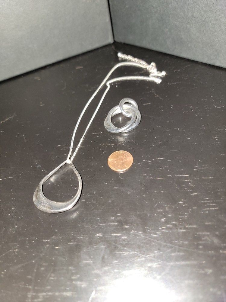 2 Heavy Silver Pendants