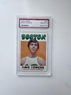 1971 TOPPS #47 DAVE COWENS ROOKIE RC PSA 8