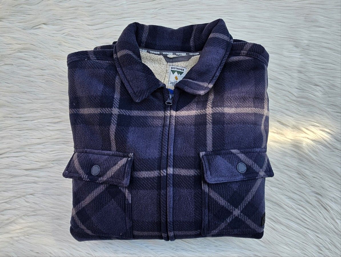 Voyager Men's Full Zip Fleece Jacket Size Large