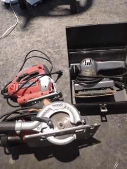 Fiber Cement Saw, Sander, And Skil Saw