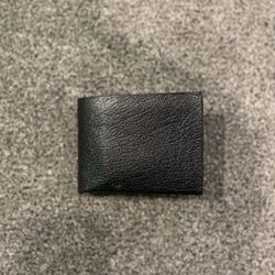 Swank Vintage Leather Bi-Fold Black Wallet