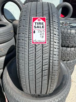 265-65-18 Michelin Primacy Full Used Tire Set With 85% Life $280 Free Mounting And Balancing