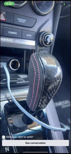 genesis coupe carbon fiber shift knob custom