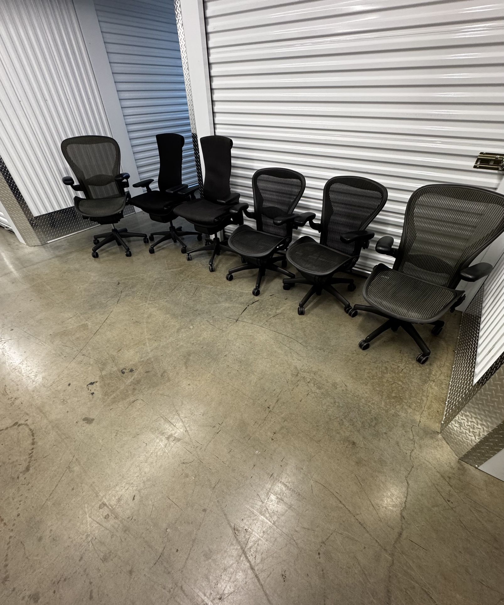 Herman Miller Office Chairs- Aerons and Embody’s