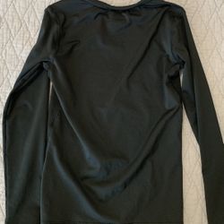 Champion Power Core Fitted Compression Shirt Black  Long Sleeve Top Women's Size M Medium 