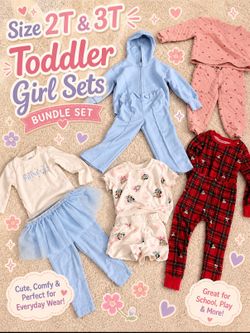 ✨ Size 2T Toddler Girl Outfit Bundle – Cute Sets! ✨