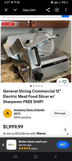 Meat slucer. For cimmercial use