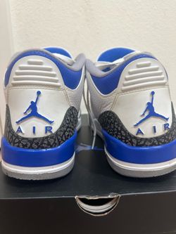 Jordan 3 retro racer blue size 10 men's