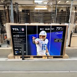 HD247 75Q691F 75” TCL 4k Qled hdr TV Floor Model Display 