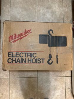 Milwaukee 1 ton 10 ft. Electric Chain Hoist