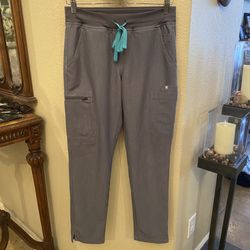 FIGS Women Gray Technical Collection Scrub Pants Size Small