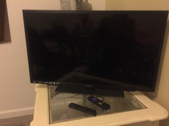 Flat screen TV with ROKU