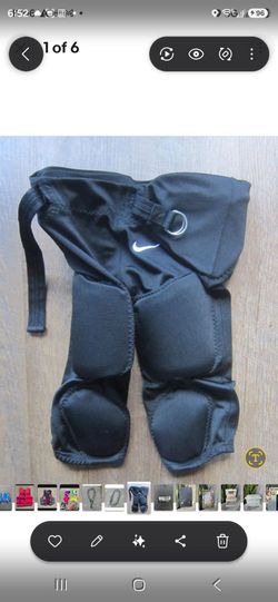 Boys NIKE PADDED FOOTBALL PADS w/ Belt Swish logo Size XL Compression Great!