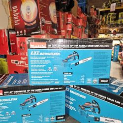 MAKITA 18V CORDLESS BRUSHLESS 10"IN CHAINSAW TOOL ONLY NEW 