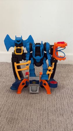 Imaginext DC Super Friends Batman Toy, Robo Command Center Playset & Figures, Detachable 10-inch Robot