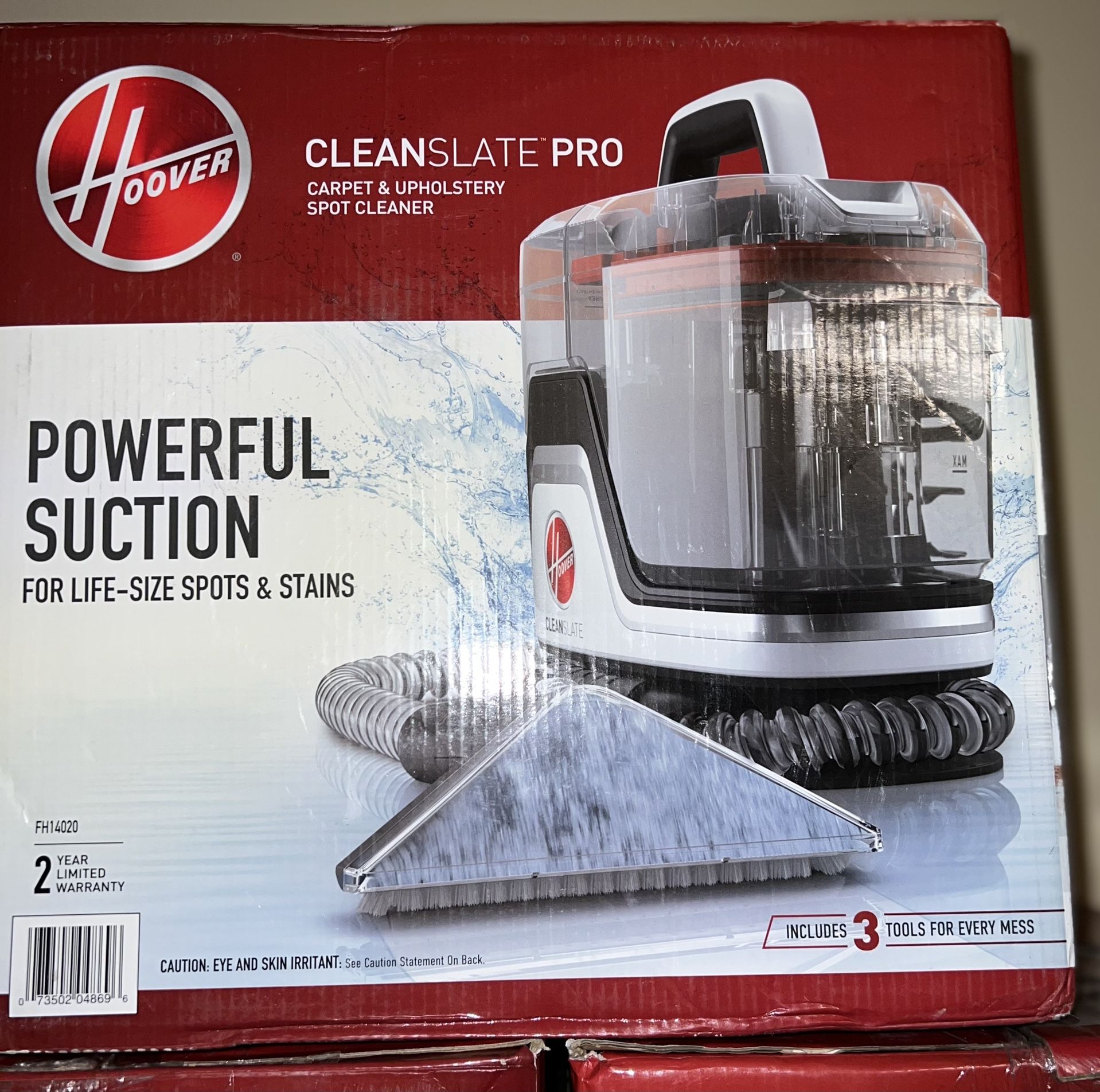 HOOVER CleanSlate Pro Portable Carpet and Upholstery Spot Cleaner