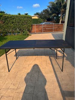 Black Folding Table