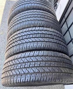 265/60/18 Goodyear vendo un set de llantas usadas excelente condiciones de vida las 4 ✅🤩I am selling a set of used tires, all 4 in excellent living c