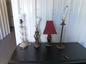 Set of 4 Assorted Table Lamps