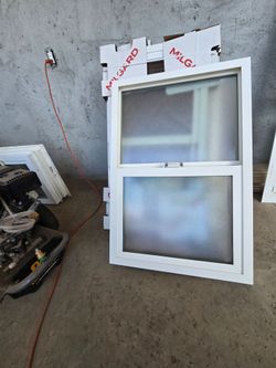 24x36 Frosted Bathroom Window