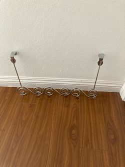 Quick hang 6-hooks door rack